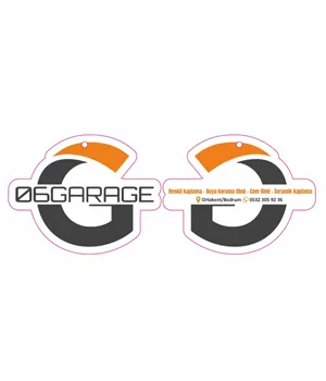 06 Garage Logolu İpli Oto Kokusu - İki Parçalı Özel Kesim
