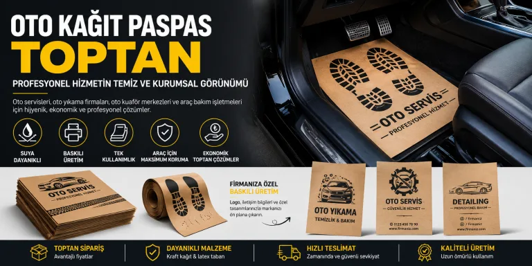 oto kağıt paspas toptan