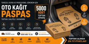 5000 Adet Oto Kağıt Paspas